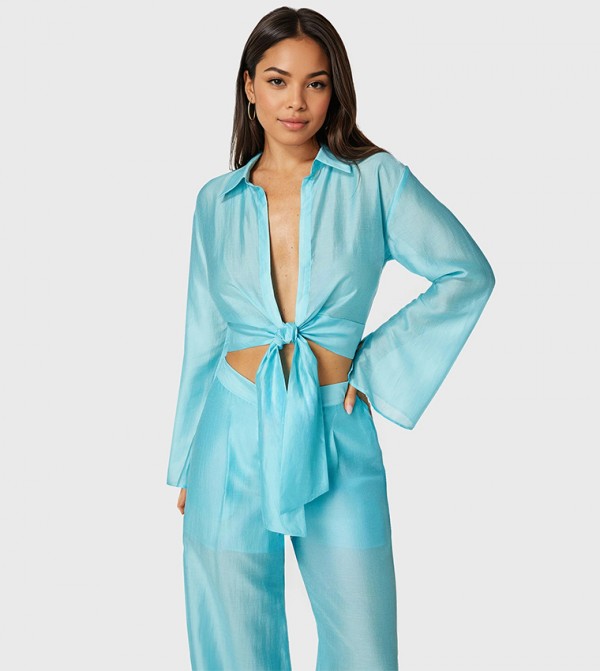 Bebe Bebe - Blue Casual Tops