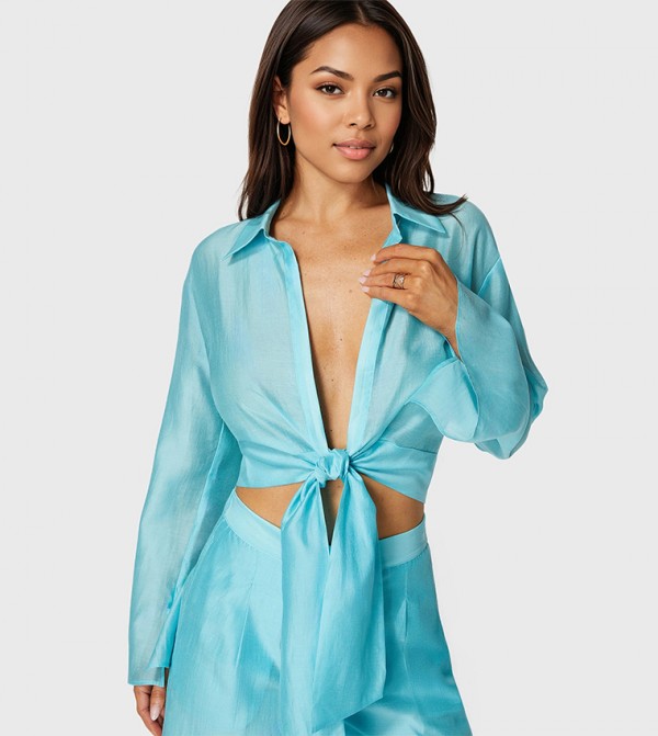 Bebe Bebe - Blue Casual Tops