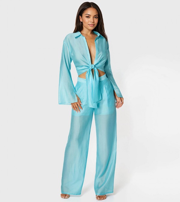 Bebe  Clothing - Blue Casual Pants