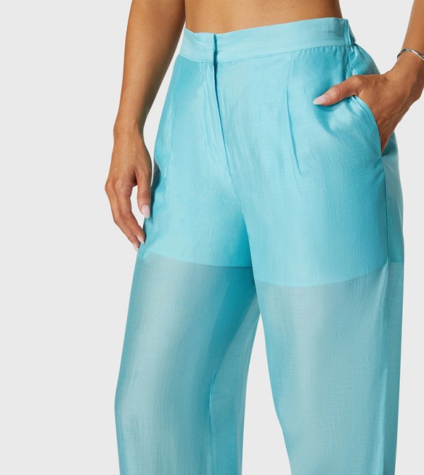 Bebe  Clothing - Blue Casual Pants