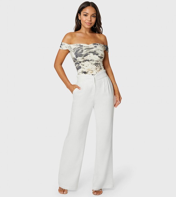 Bebe Bebe - White Casual Pants
