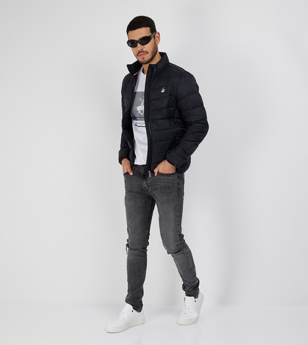 Beverly Hills Polo Club  Puffer Jackets - Black Puffer Jacket