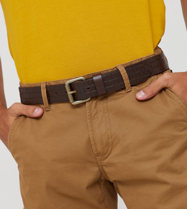 Beverly Hills Polo Club  Belts - Brown Leather Belts