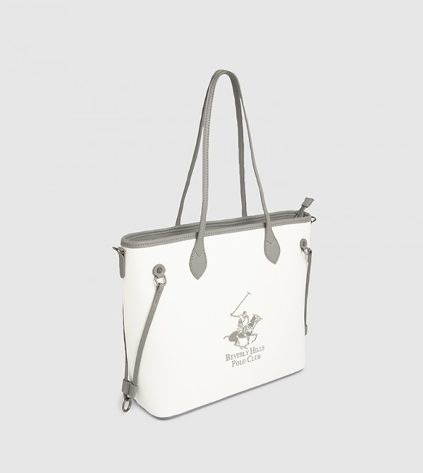 Beverly Hills Polo Club  Tote Bags - Off White Tote Bags