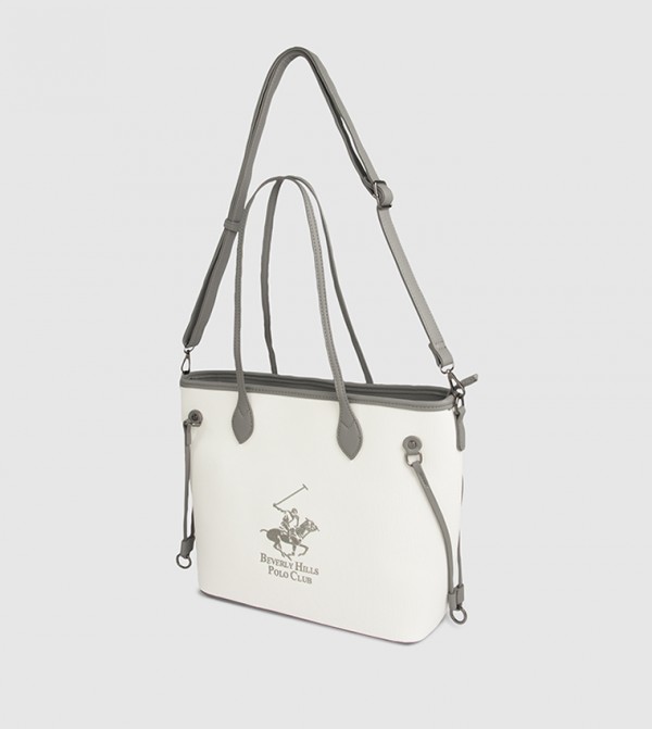 Beverly Hills Polo Club  Tote Bags - Off White Tote Bags