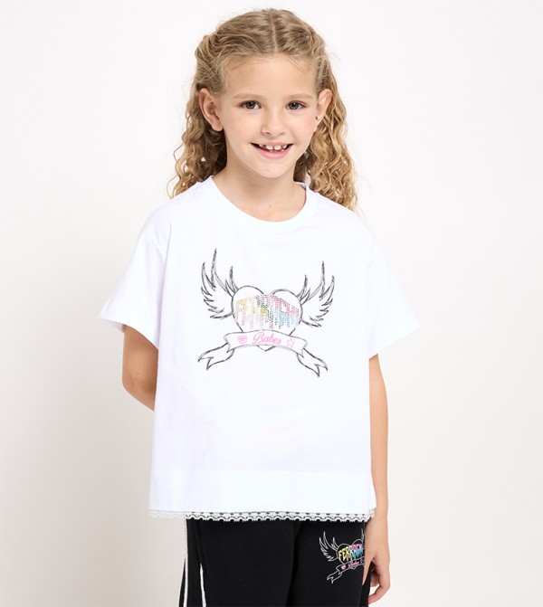 CHIARA FERRAGNI KIDS  - White T-shirts