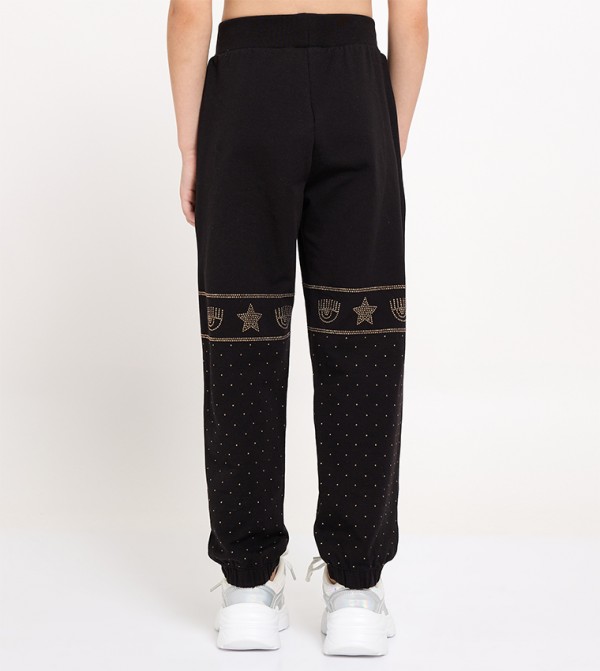 CHIARA FERRAGNI KIDS CHIARA FERRAGNI KIDS - Black Joggers