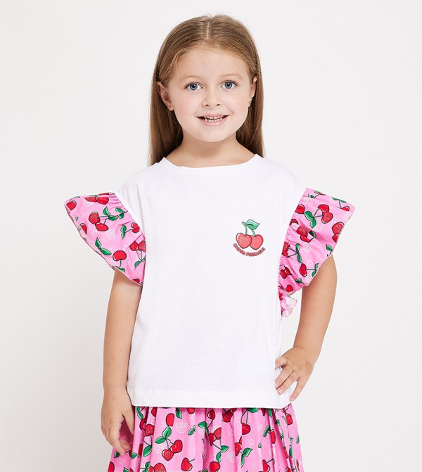 CHIARA FERRAGNI KIDS  - White T-shirts