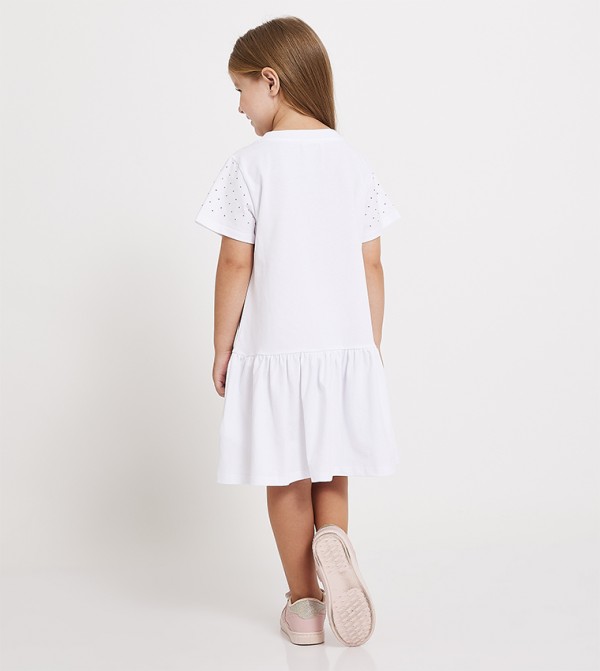 CHIARA FERRAGNI KIDS CHIARA FERRAGNI KIDS - White Casual Dress