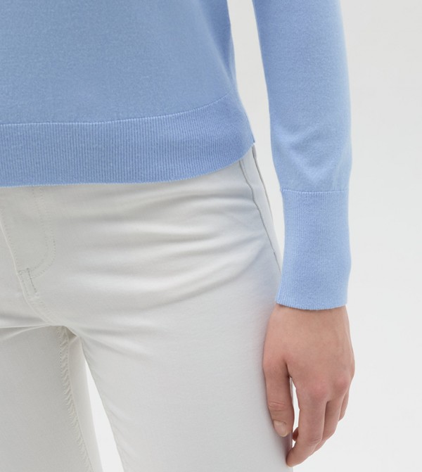 او في اس  - أزرق Sweaters