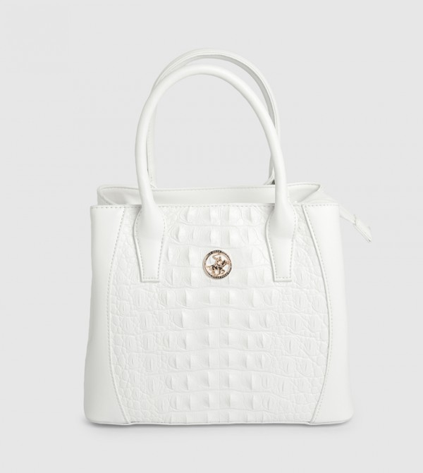 Beverly Hills Polo Club  - White Tote Bags