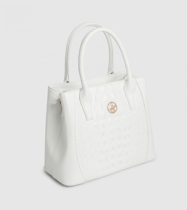Beverly Hills Polo Club  - White Tote Bags
