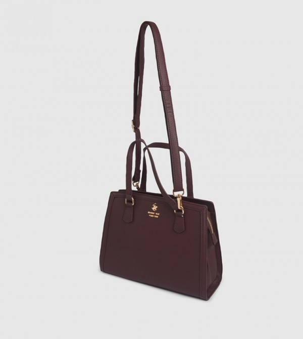 بيفرلي هيلز بولو كلوب بيفرلي هيلز بولو كلوب - بورغندي Satchel Bags