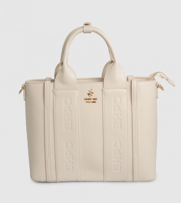 Beverly Hills Polo Club  Tote Bags - Beige Tote Bags