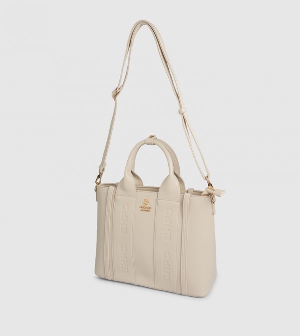 Beverly Hills Polo Club  Tote Bags - Beige Tote Bags