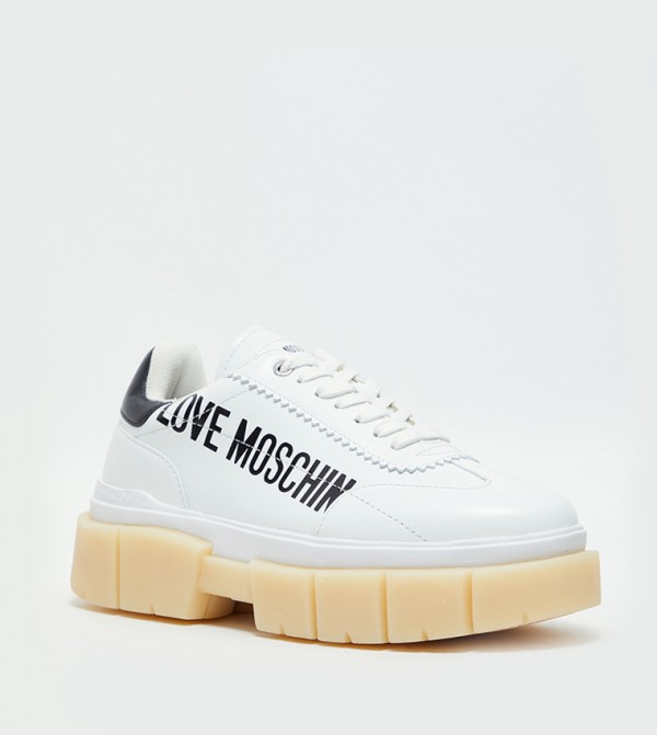 Love Moschino  - White Low Top