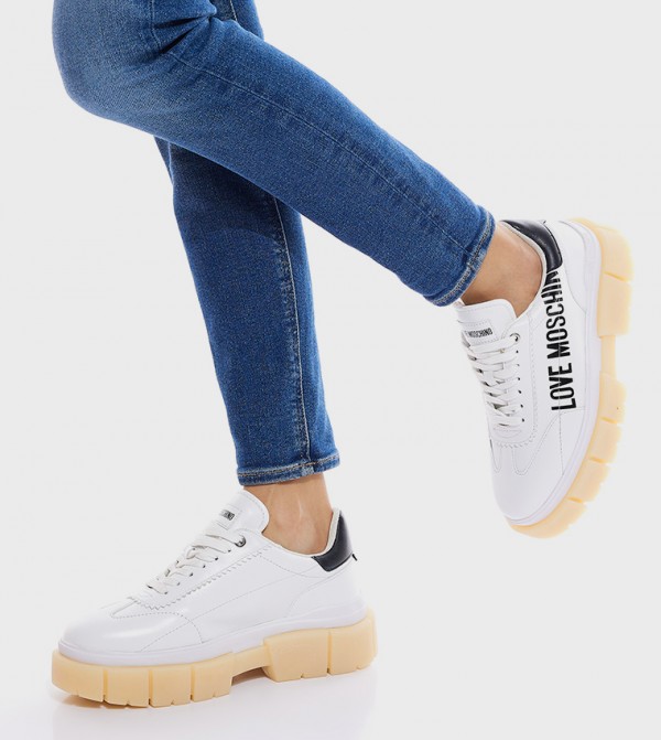 Love Moschino  - White Low Top