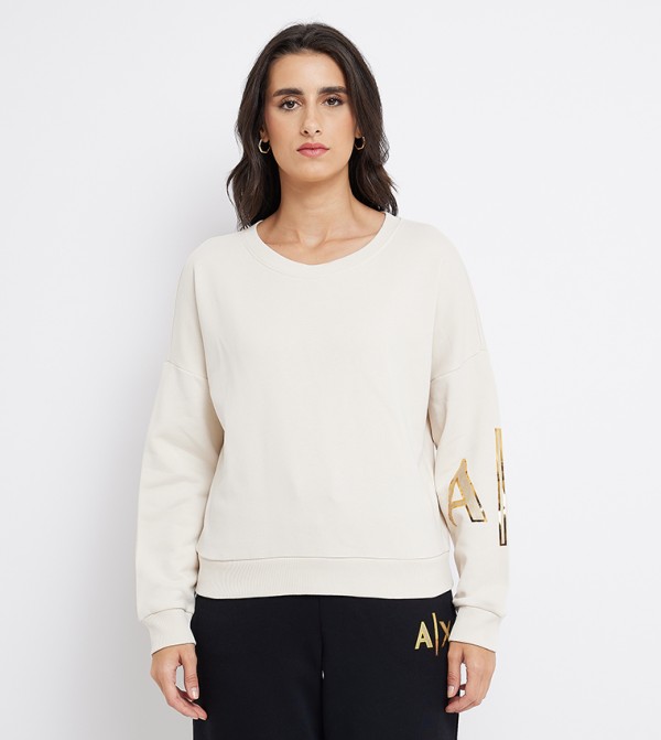 Armani Exchange  - Cream Sweatshirts