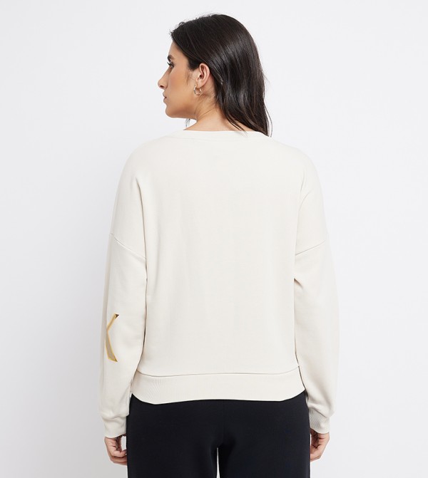 Armani Exchange  - Cream Sweatshirts