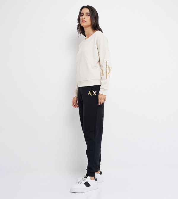 Armani Exchange  - Cream Sweatshirts