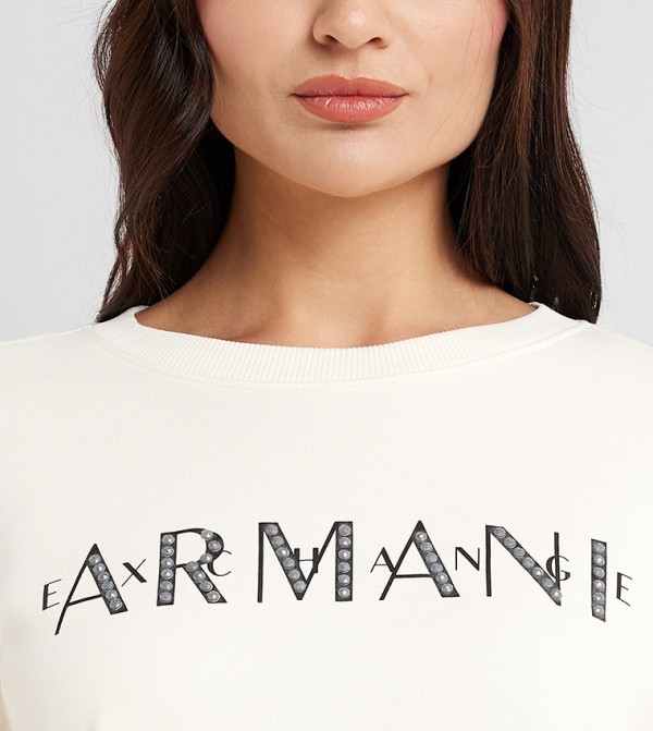Armani Exchange  - Off White Sweatshirts