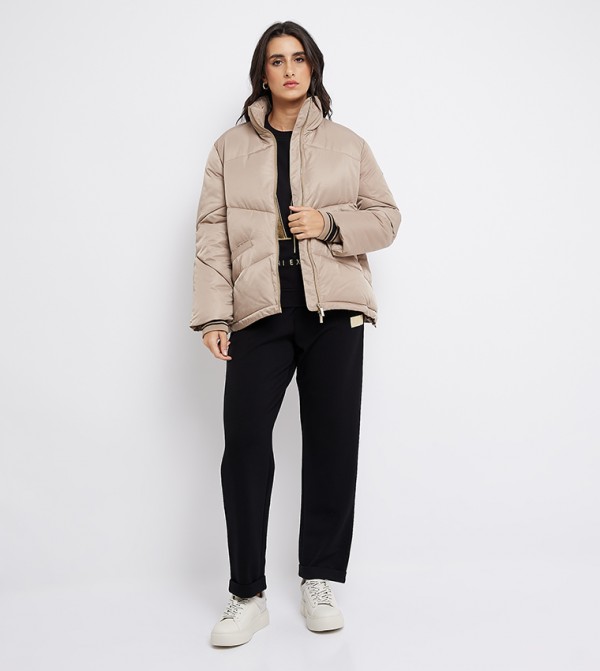 Armani Exchange - Beige Puffer & Quilted Jackets