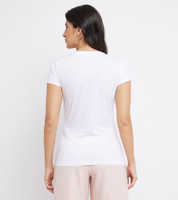 Armani Exchange  - White Casual T-Shirts