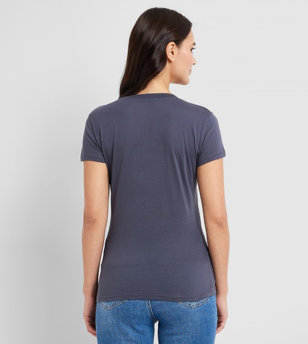Armani Exchange  - Grey Casual T-Shirts