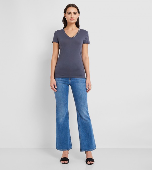 Armani Exchange  - Grey Casual T-Shirts