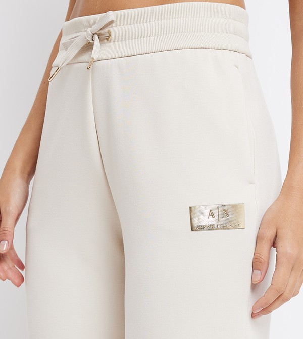 Armani Exchange  - Off White Track Pants & Joggers