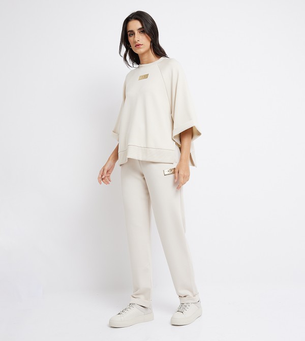 Armani Exchange  - Off White Track Pants & Joggers