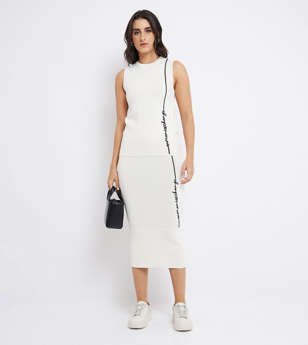 Armani Exchange  - Off White Tops & Blouses