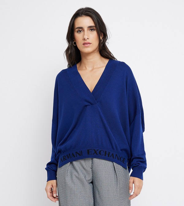 Armani Exchange  - Blue Sweaters