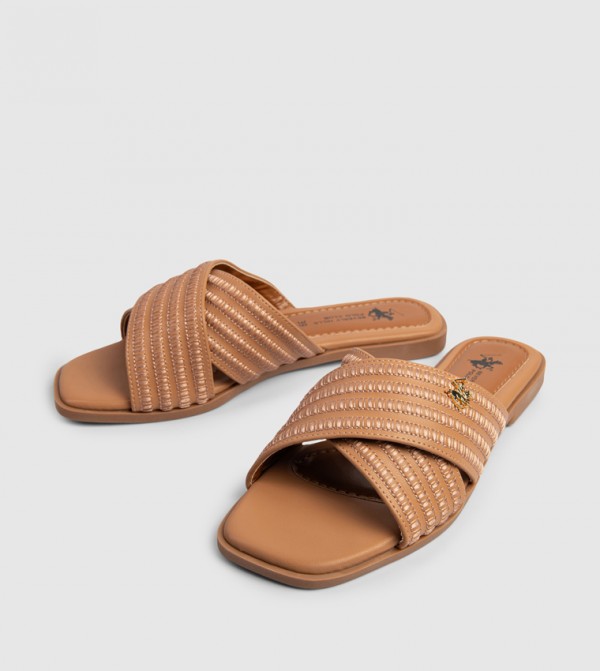 Beverly Hills Polo Club  Shoes - Brown Flat Sandals