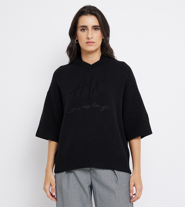 Armani Exchange  - Black Sweaters