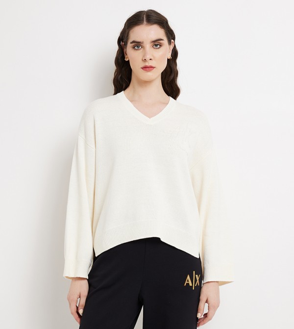 Armani Exchange - Off White Sweaters