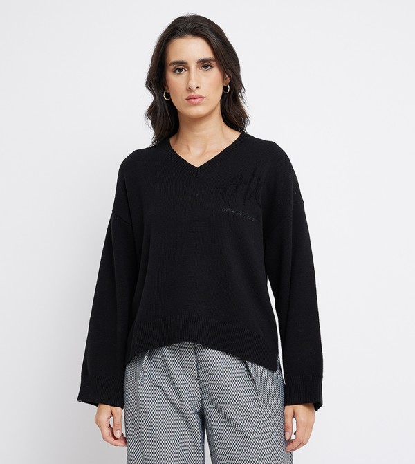 Armani Exchange - Black Sweaters