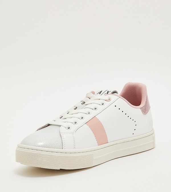Armani Exchange  - White Low Top