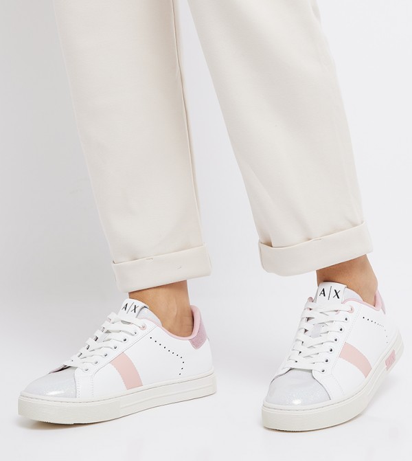 Armani Exchange  - White Low Top