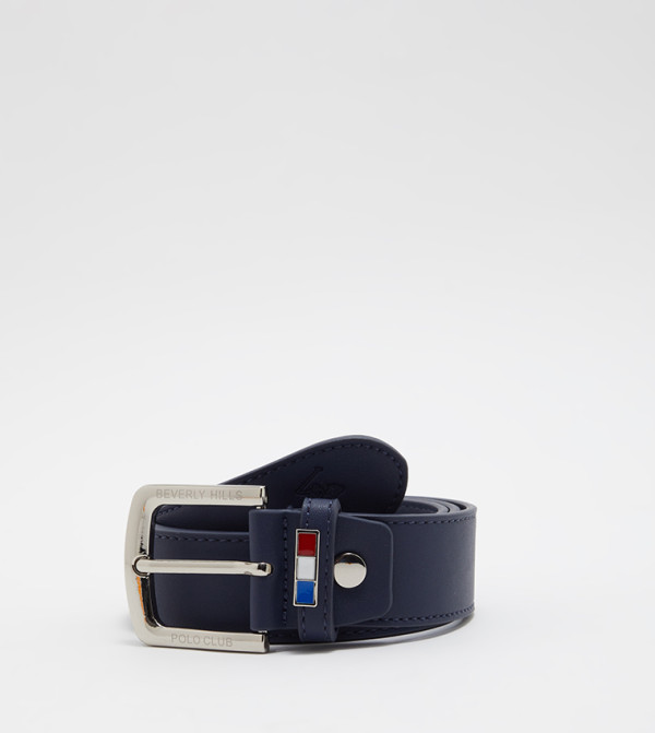 Beverly Hills Polo Club Belts - Navy Leather Belts