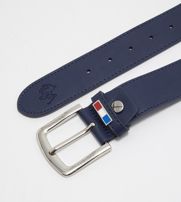 Beverly Hills Polo Club Belts - Navy Leather Belts