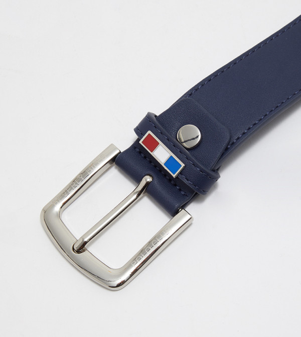 Beverly Hills Polo Club Belts - Navy Leather Belts