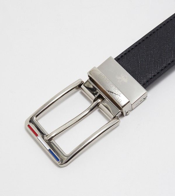 Beverly Hills Polo Club  Belts - Black Leather Belts