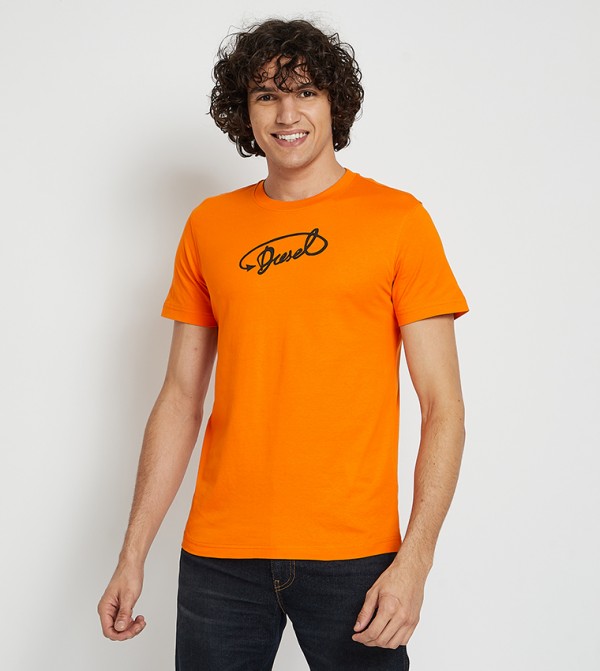 Diesel Diesel - Orange Casual T-Shirts