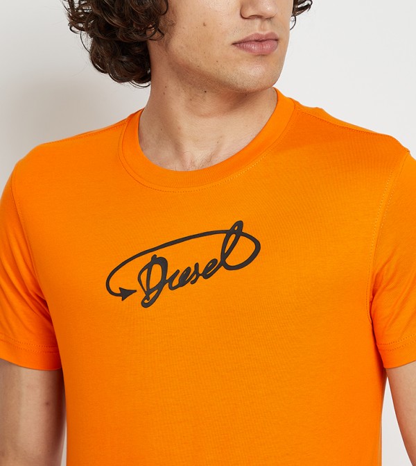 Diesel Diesel - Orange Casual T-Shirts