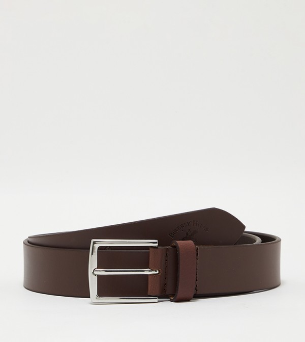 بيفرلي هيلز بولو كلوب  eid must haves - بني  Leather Belts