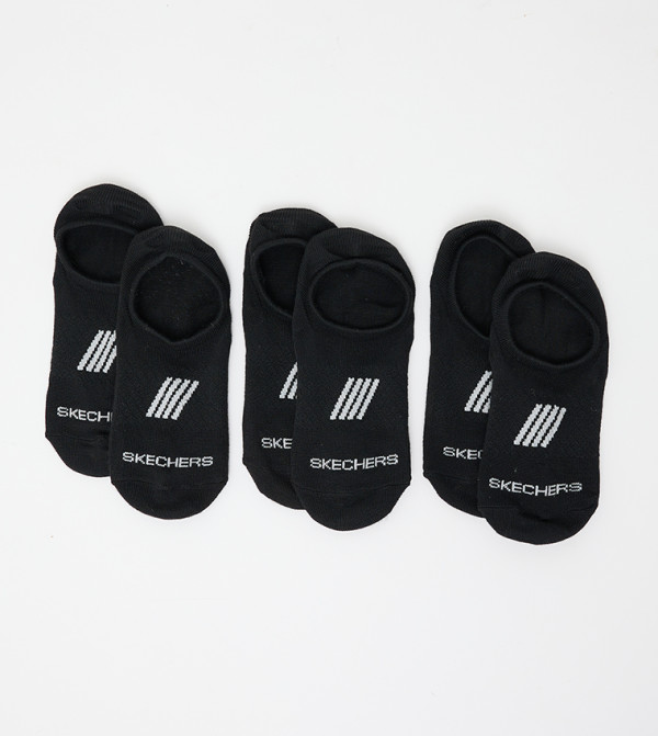 Skechers No Show Socks - Black No Show Socks