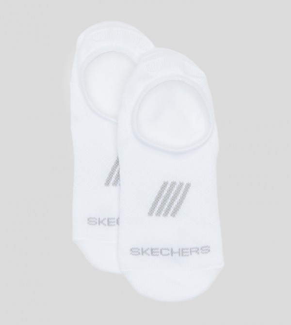 Skechers  Socks - White No Show Socks