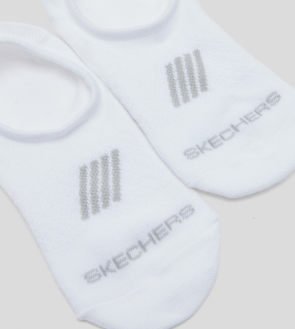 Skechers  Socks - White No Show Socks