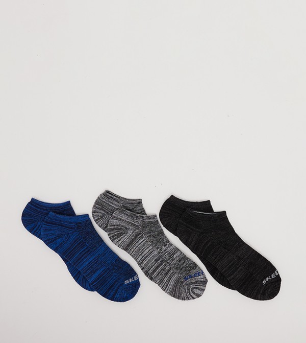 Skechers Socks - Black No Show Socks